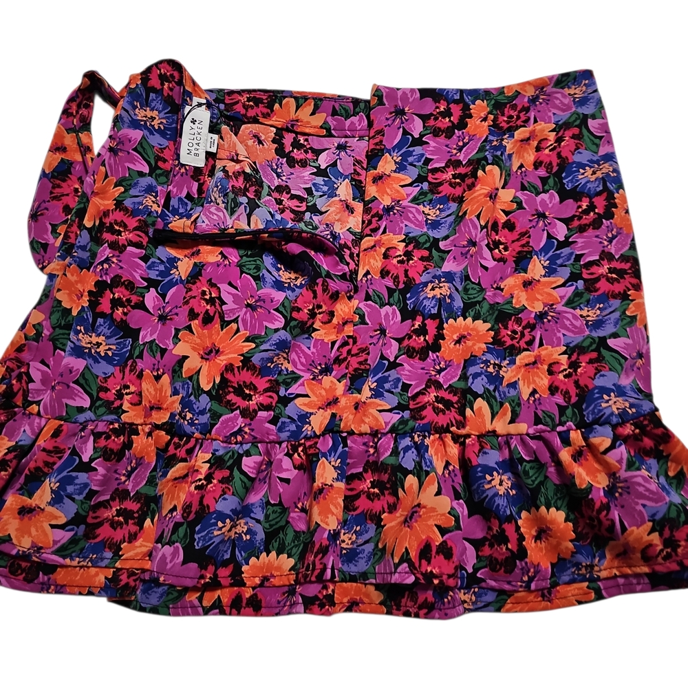 Molly Bracken Floral Mini Skirt M - Picture 2 of 6